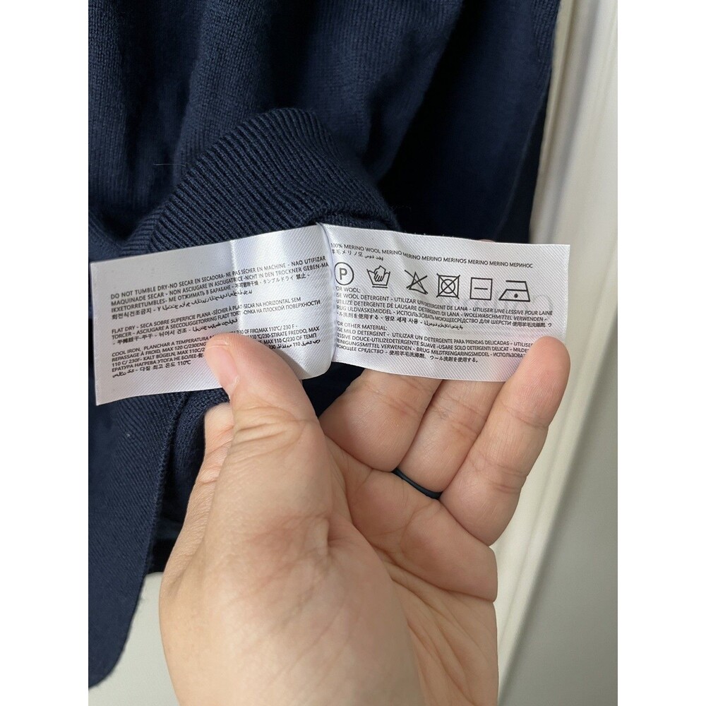 NEW Collars & Co Merino Wool Long Sleeve Polo Sweater Mens XXL Luxury Preppy - Picture 5 of 8